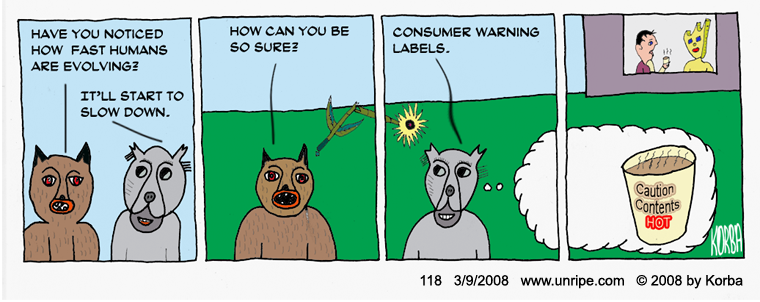 cartoon 118, consumer warning labels